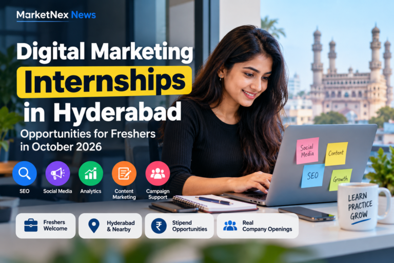 Digital Marketing Internships in Hyderabad: Opportunities for Freshers in October 2026