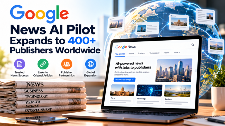 Google’s News AI Pilot Expands to More Than 400 Publishers Worldwide