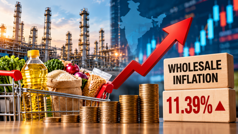 India’s Wholesale Inflation Surges to 11.39% in September as Fuel and Food Costs Rise