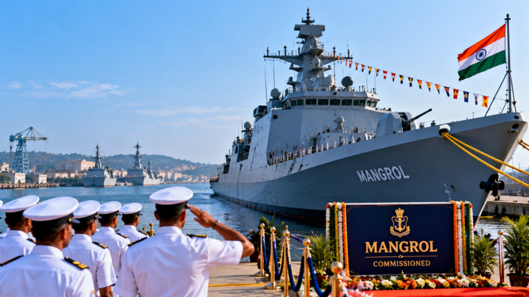 Indian Navy Commissions Indigenous Anti-Submarine Warfare Craft Mangrol