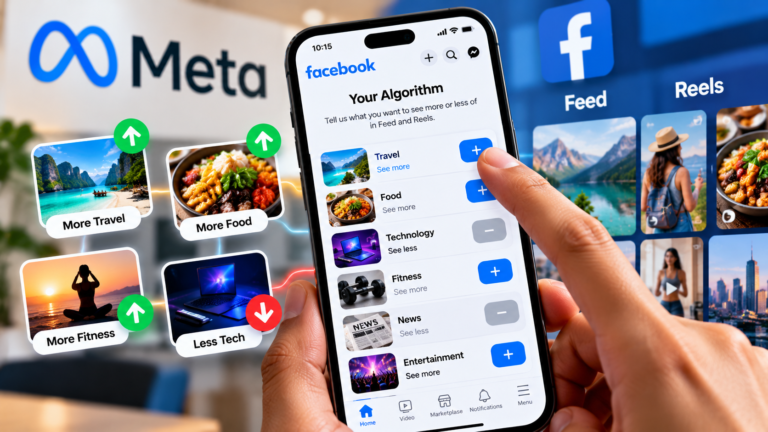 Meta’s ‘Your Algorithm’ Gives Facebook Users More Control Over Feed and Reels